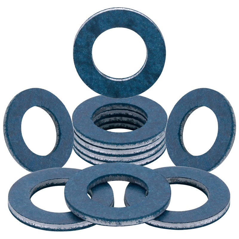 AOIT 10 Pcs Aluminum Engine Oil Drain Plug Crush Gasket Washers Seals for Toyota Prius Tundra Sienna Highlander Lexus Avalon Camry Corolla Tacoma 4Runner RAV4, Replacement for The Part # 90430-12031 - Image 1